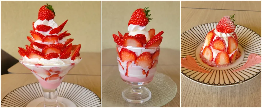 ◆いちごな至福パフェ～いちご・マスカルポーネ・ねばりっこアイス・いちごムース・ホイップクリーム～